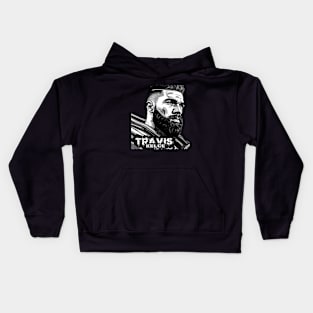 Travis Kelce Fan Art Kids Hoodie